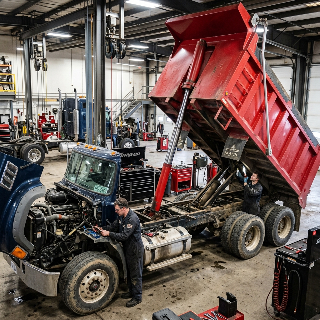 Sinotruk HOWO 371 Engine & Dump Hydraulic